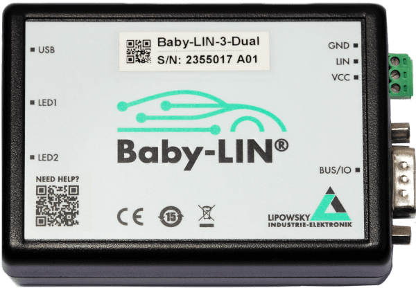Baby-Lin-3-Single: LIN-Bus simulation device with USB interface