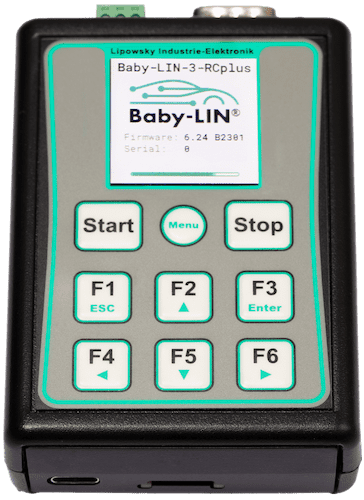 Baby-LIN-3-RCplus: LIN & CAN Bus simulation device with Display and Keypad, possible replacment for Canister